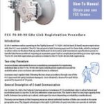 Recommendations for FCC registration of PPC-10G 10Gbps radio links for users in the United States