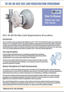 Recommendations for FCC registration of PPC-10G 10Gbps radio links for users in the United States